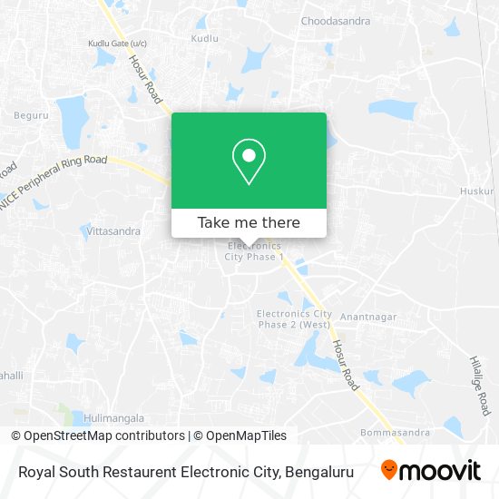 Royal South Restaurent Electronic City map