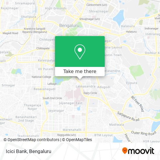 Icici Bank map