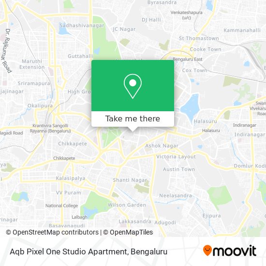 Aqb Pixel One Studio Apartment map