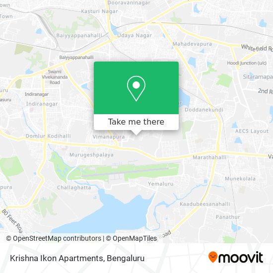 Krishna Ikon Apartments map