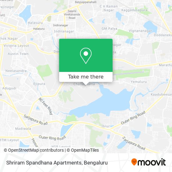 Shriram Spandhana Apartments map