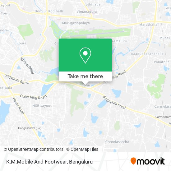 K.M.Mobile And Footwear map