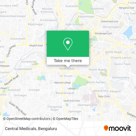 Central Medicals map