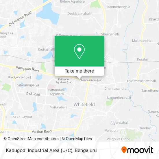 Kadugodi Industrial Area (U/C) map