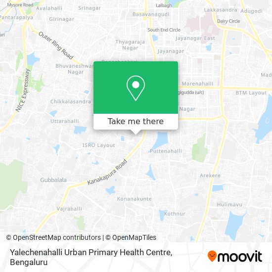 Yalechenahalli Urban Primary Health Centre map