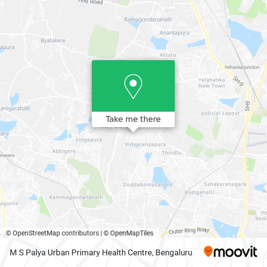 M S Palya Urban Primary Health Centre map