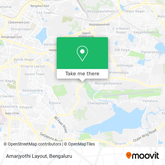 Amarjyothi Layout map