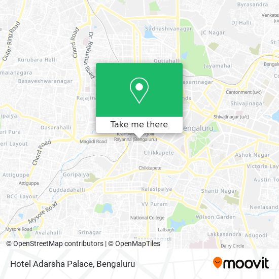 Hotel Adarsha Palace map