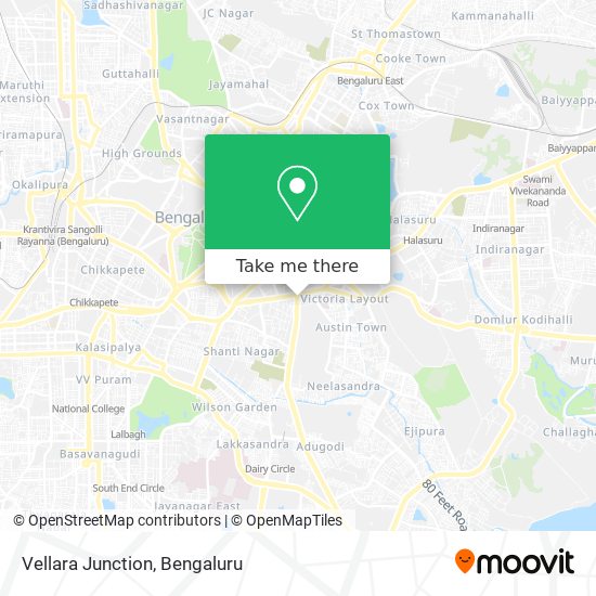 Vellara Junction map