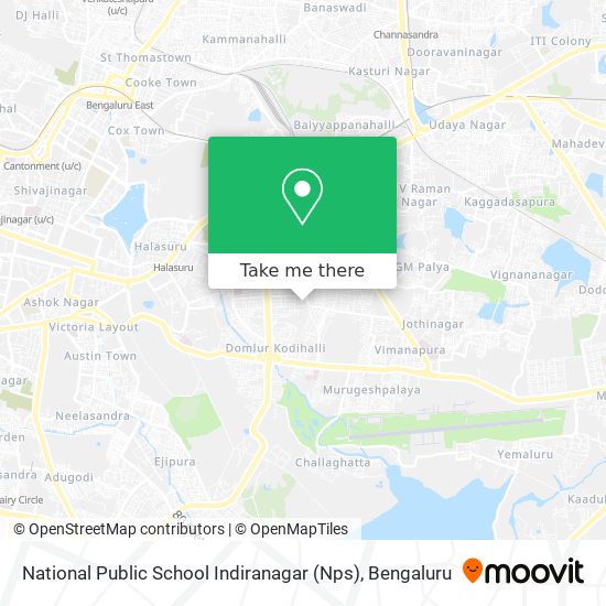 National Public School Indiranagar (Nps) map
