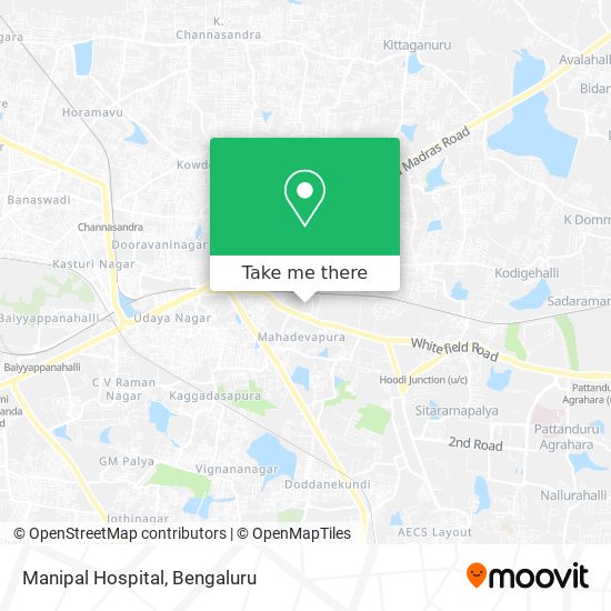 Manipal Hospital map