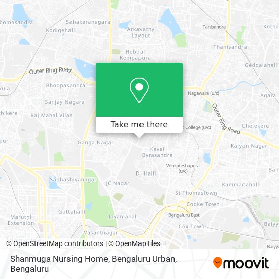 Shanmuga Nursing Home, Bengaluru Urban map