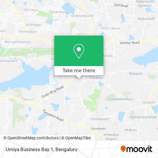 Umiya Business Bay 1 map