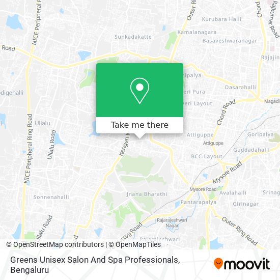 Greens Unisex Salon And Spa Professionals map