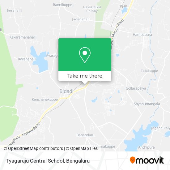 Tyagaraju Central School map