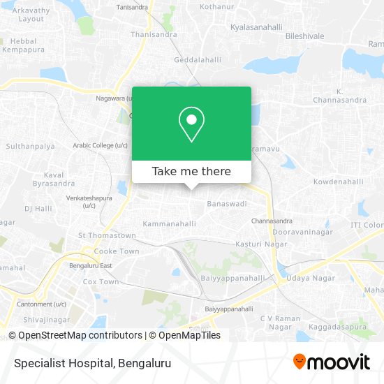Specialist Hospital map