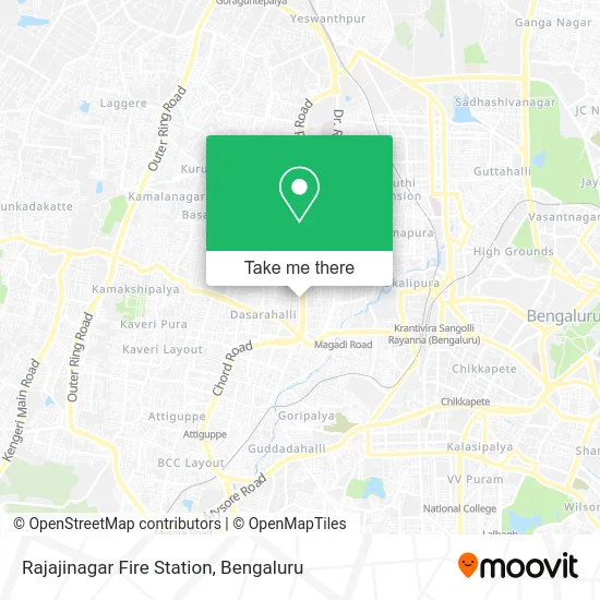 Rajajinagar Fire Station map