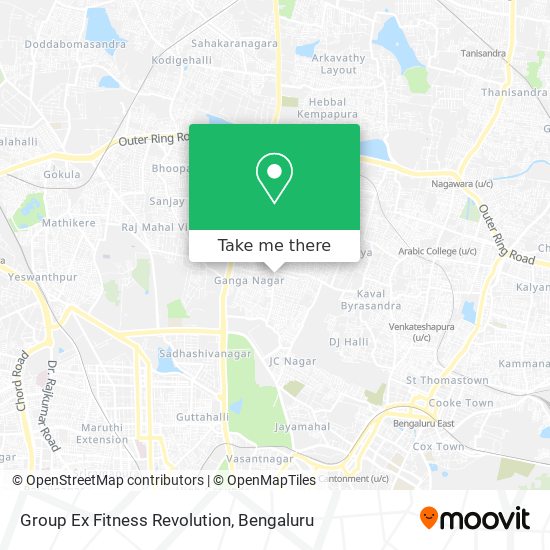 Group Ex Fitness Revolution map