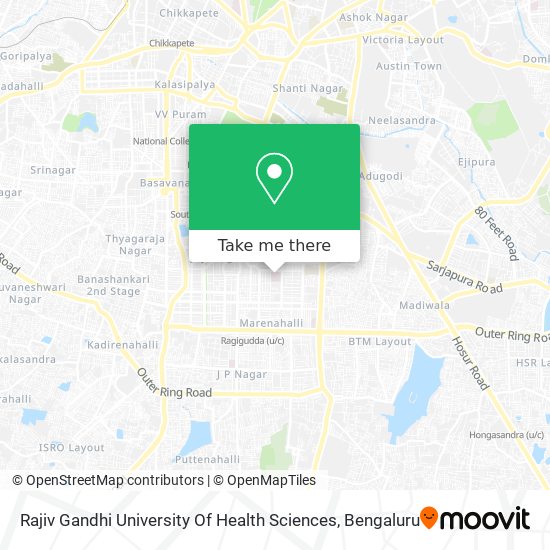 Rajiv Gandhi University Of Health Sciences map