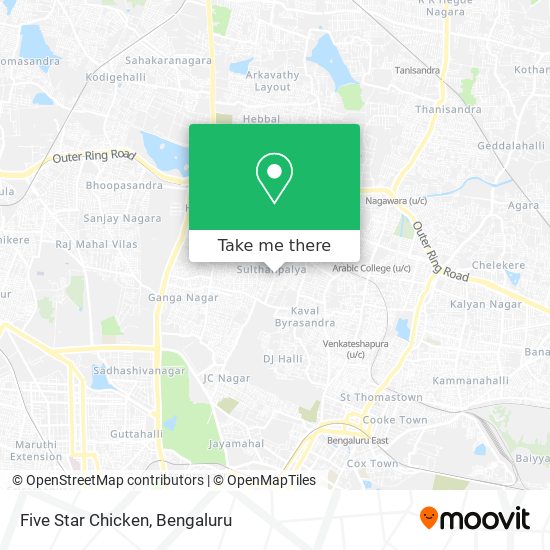 Five Star Chicken map