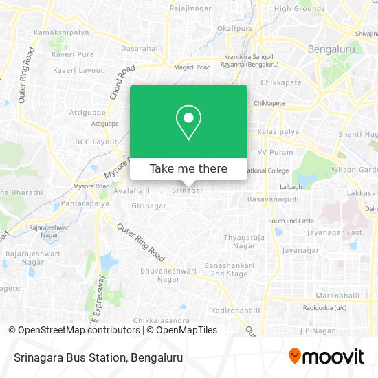 Srinagara Bus Station map