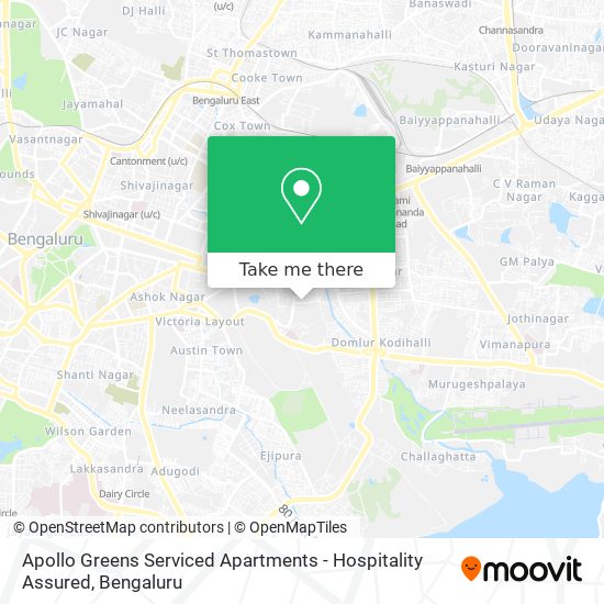 Apollo Greens Serviced Apartments - Hospitality Assured map