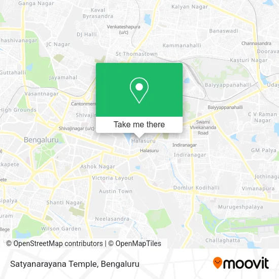 Satyanarayana Temple map