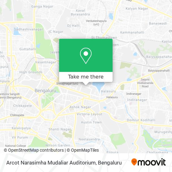 Arcot Narasimha Mudaliar Auditorium map