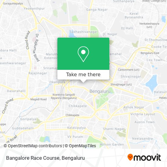 Bangalore Race Course map