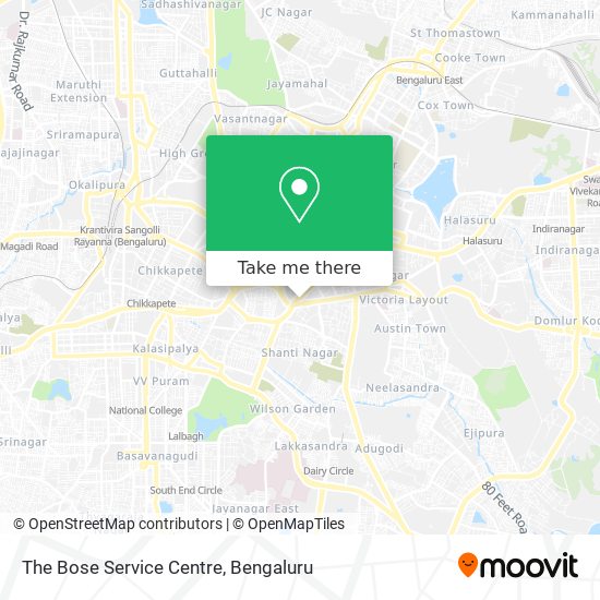 The Bose Service Centre map