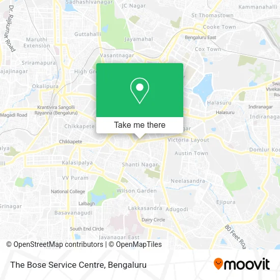 The Bose Service Centre map