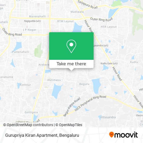 Gurupriya Kiran Apartment map