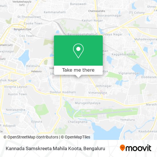 Kannada Samskreeta Mahila Koota map