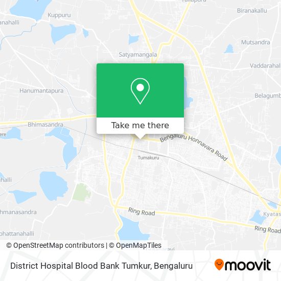 District Hospital Blood Bank Tumkur map