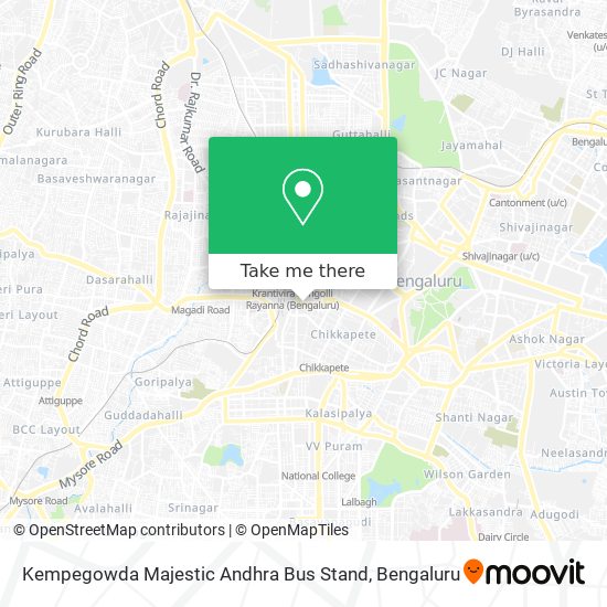 Kempegowda Majestic Andhra Bus Stand map