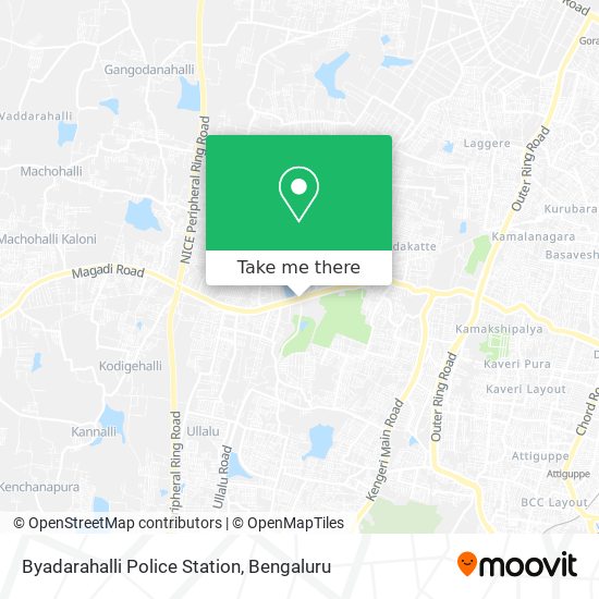 Byadarahalli Police Station map