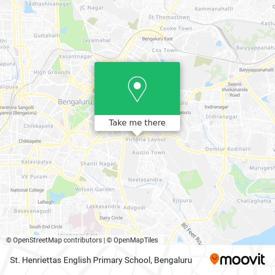 St. Henriettas English Primary School map