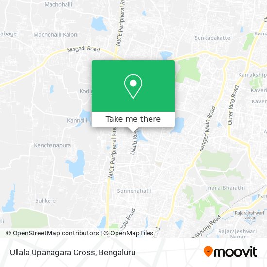 Ullala Upanagara Cross map