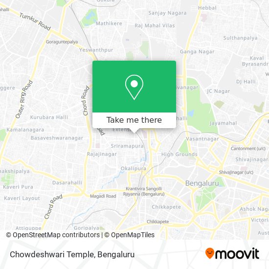 Chowdeshwari Temple map