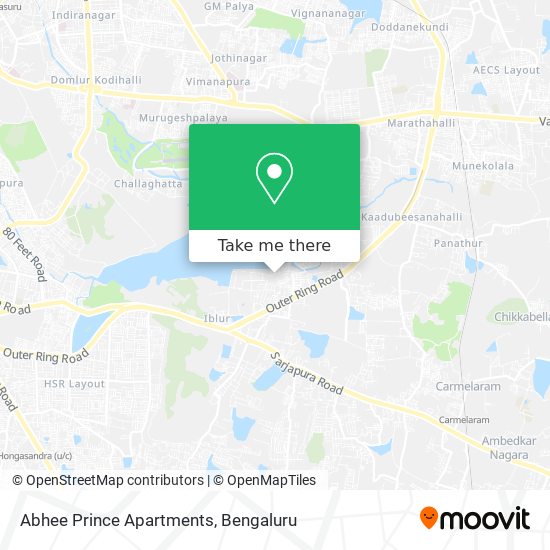 Abhee Prince Apartments map