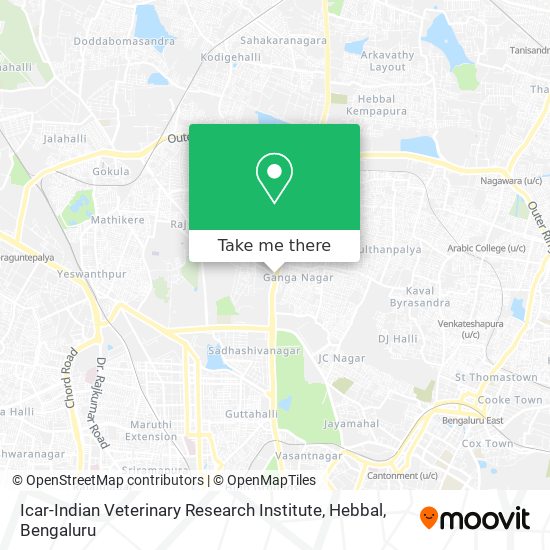 Icar-Indian Veterinary Research Institute, Hebbal map