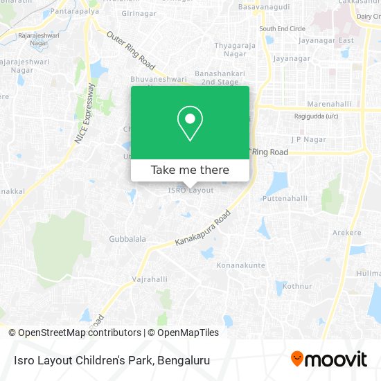 Isro Layout Children's Park map
