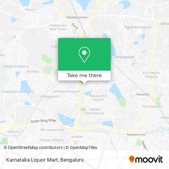 Karnataka Liquor Mart map