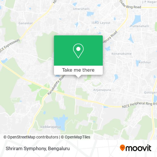 Shriram Symphony map