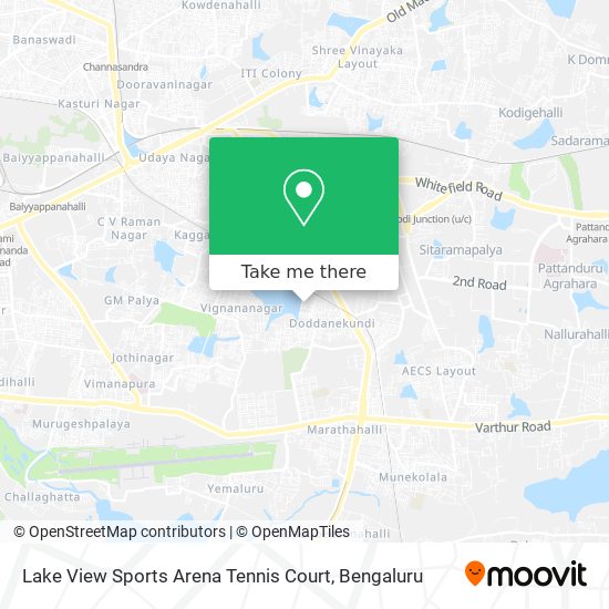 Lake View Sports Arena Tennis Court map