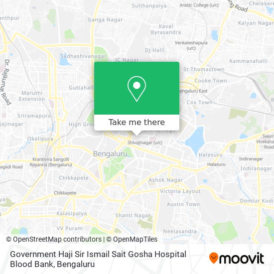 Government Haji Sir Ismail Sait Gosha Hospital Blood Bank map