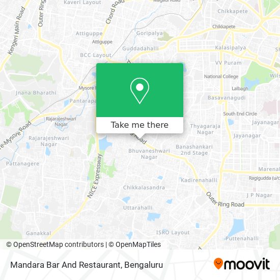 Mandara Bar And Restaurant map