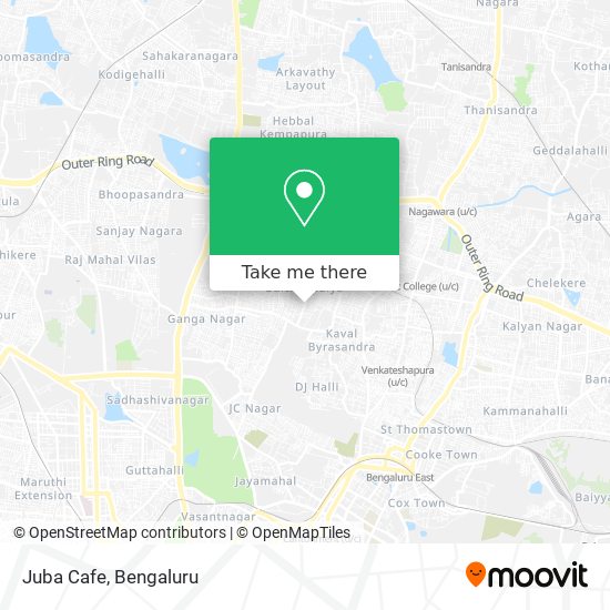 Juba Cafe map