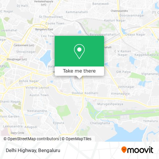 Delhi Highway map