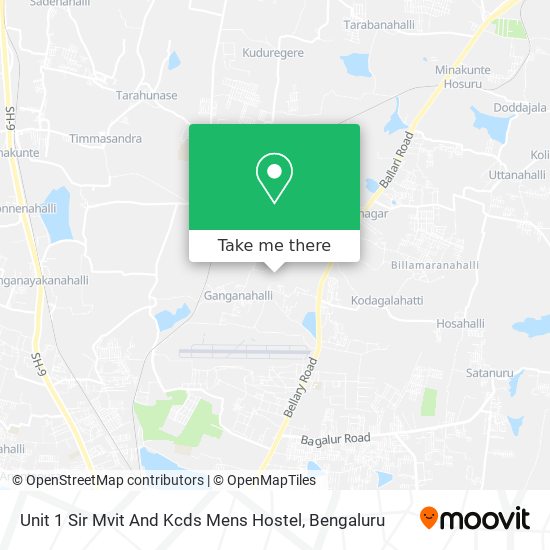 Unit 1 Sir Mvit And Kcds Mens Hostel map